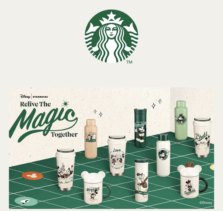 ディズニー×スターバックスの限定アイテム“Relive The Magic Together