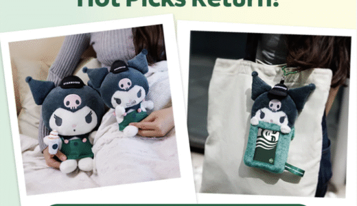人気すぎて完売になった『KUROMI + Starbucks Collection』！一部の商品が予約販売に！
