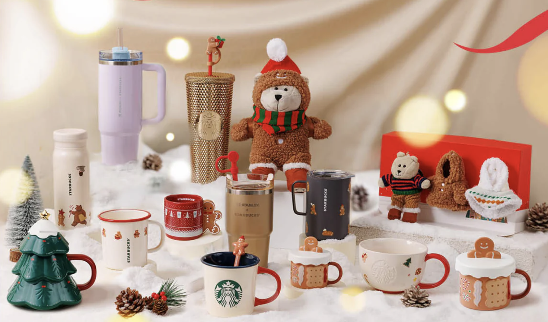 香港スターバックスのクリスマスのタンブラーが発売中（2025年冬