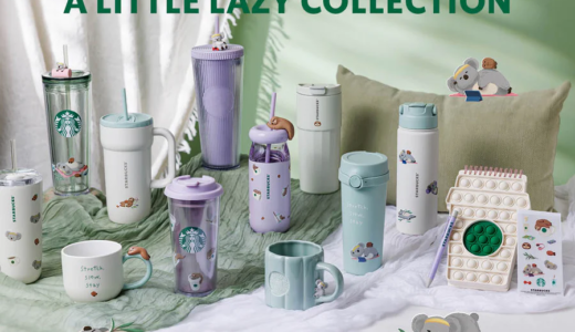 香港スターバックスの新商品！コアラとナマケモノを主役にしたデザイン『Easy, Breezy, A Little Lazy Collection』